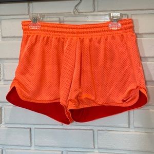 Nike Women’s Orange Mesh Running Shorts Size M